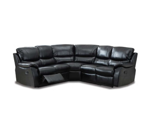 Swindon Black Corner Sofa