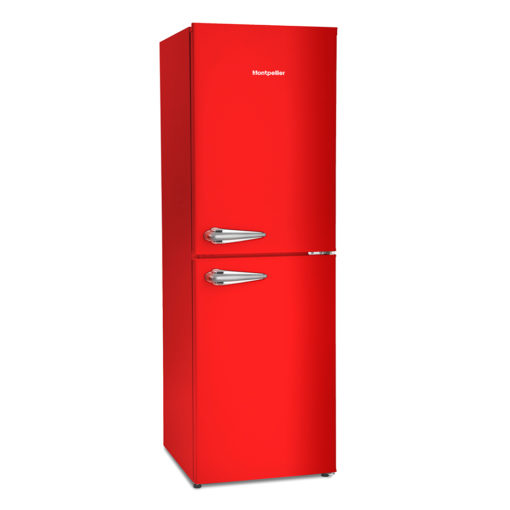 Retro Style 48cm Fridge Freezer – Red
