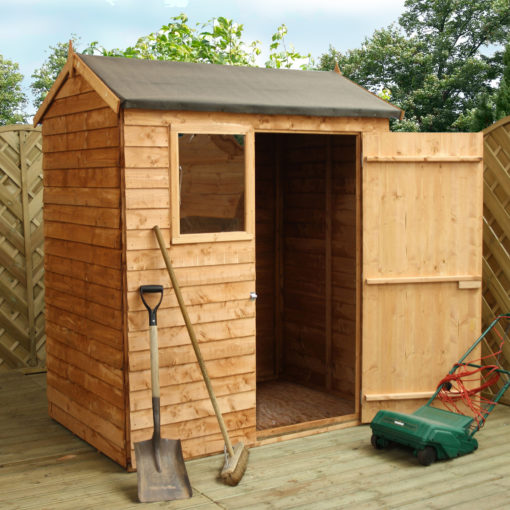 6ft x 4ft Overlap Reverse Shed