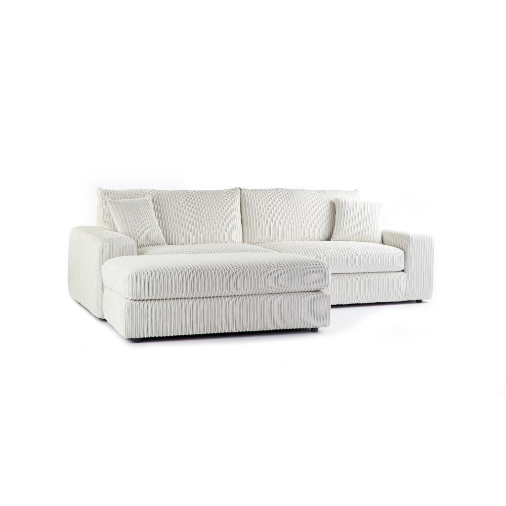 Vivien 4 Seater Chaise Cream Vivien 4 Seater Chaise Cream