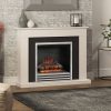 48” Southdale surround in Soft White finish
