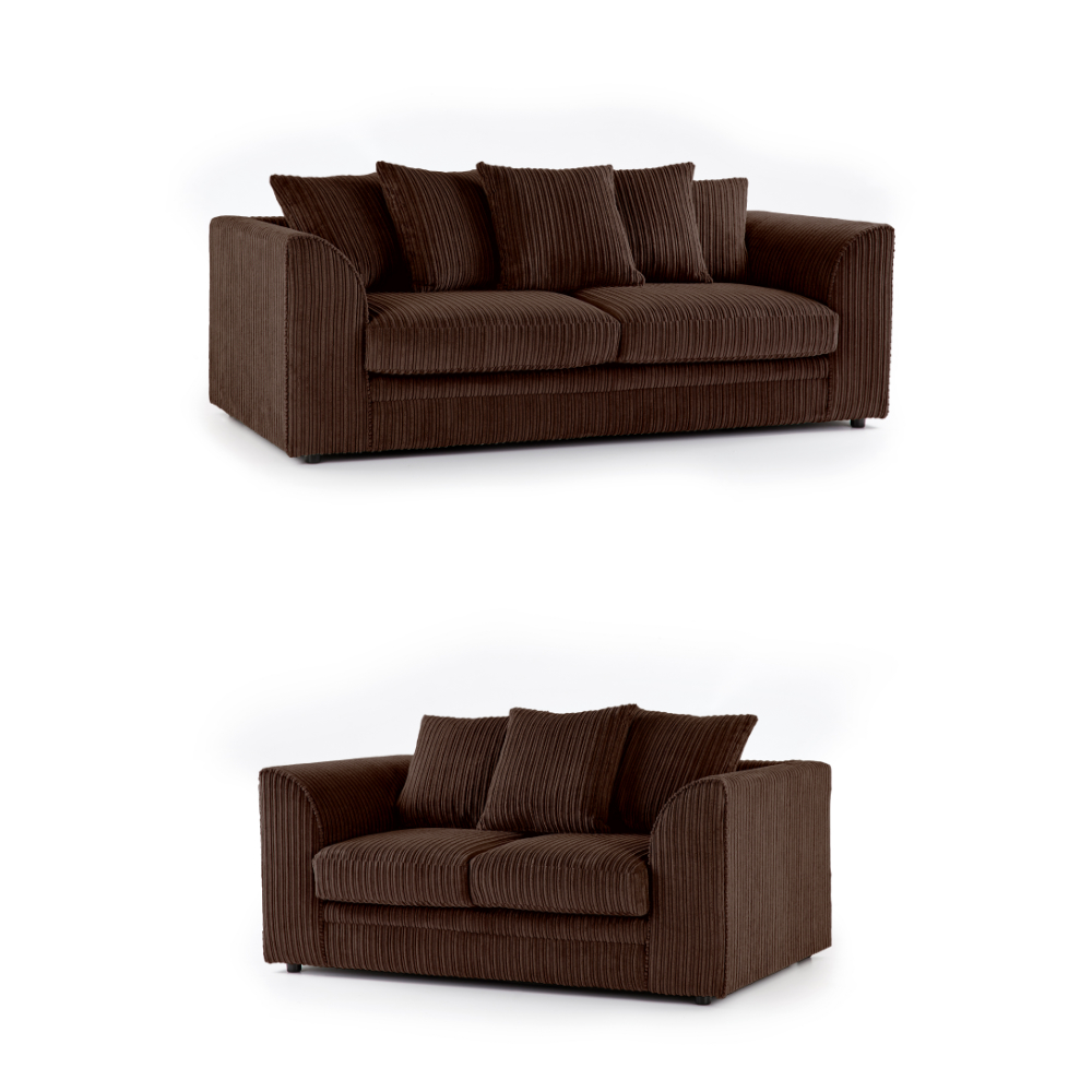 Indiana 3 + 2 Set Cord Chocolate Indiana 3 + 2 Set Cord Chocolate