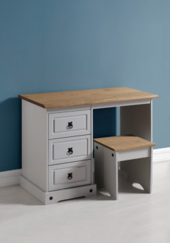 VERONA 3 DRAWER DRESSING TABLE – Grey