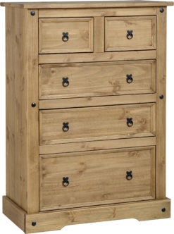 VERONA 3+2 DRAWER CHEST – Pine