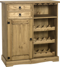 VERONA SIDEBOARD & WINE RACK UNIT – Pine