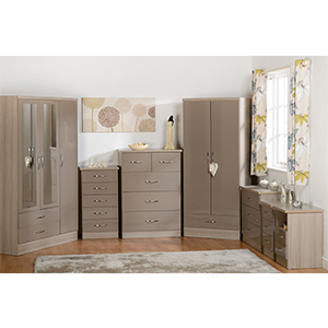 VEGAS 5 DRAWER NARROW CHEST – Oyster VEGAS 5 DRAWER NARROW CHEST – Oyster