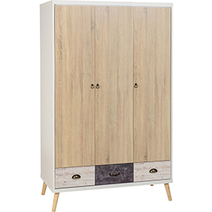 NORWAY 3 DOOR 3 DRAWER WARDROBE NORWAY 3 DOOR 3 DRAWER WARDROBE