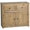 Perry 2 Door Wardrobe in Natural Wax