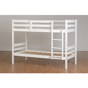 Perry 3′ Bunk Bed White Perry 3′ Bunk Bed White
