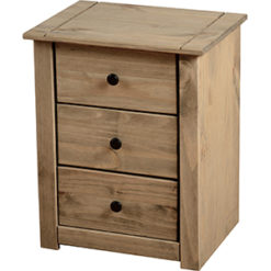 Perry 3 Drawer Bedside