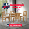 DIANE EXTENDING DINING SET GREY DIANE EXTENDING DINING SET GREY